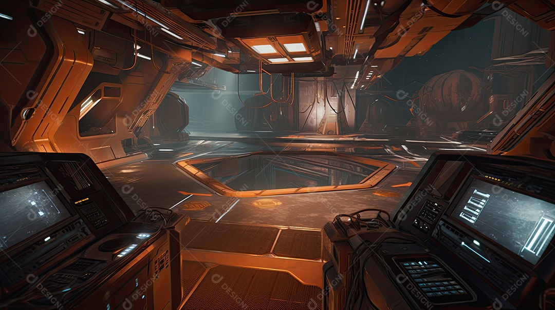 Ilustração de um cenário de jogo