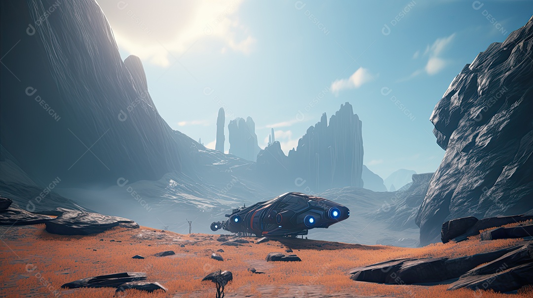 Ilustração de um cenário de jogo