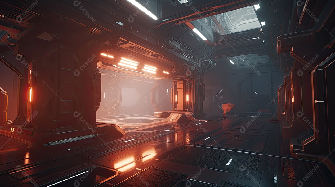 Ilustração de um cenário de jogo