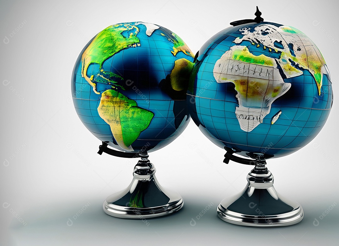 Ilustração de globo terrestre