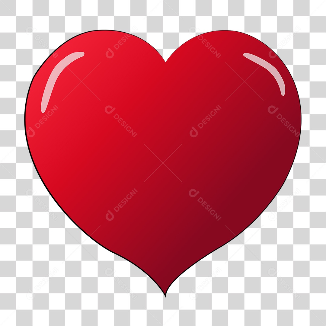 Elemento 3D Corações Cores Amor Para Composição PNG Transparente