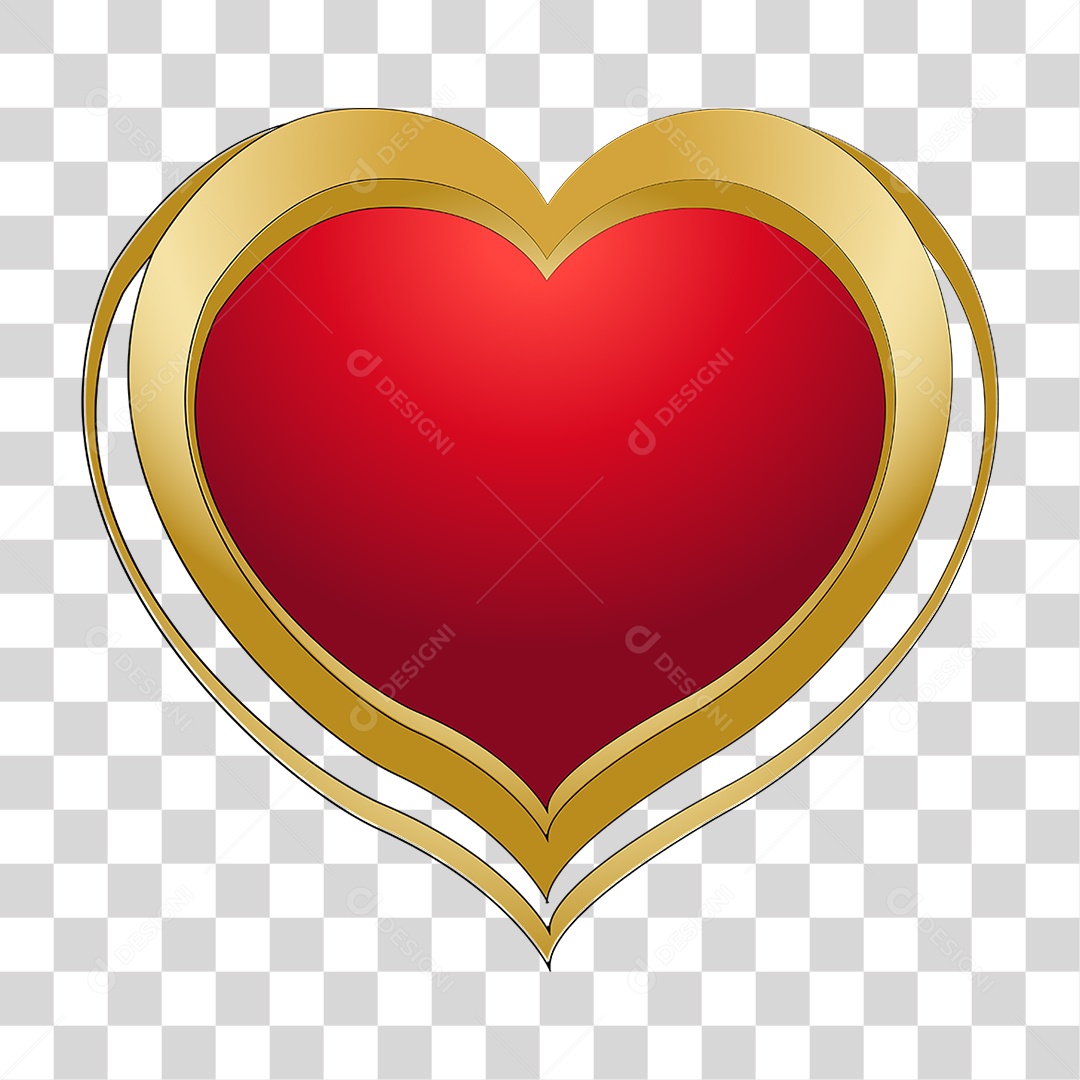 Elemento 3D Corações Cores Amor Para Composição PNG Transparente