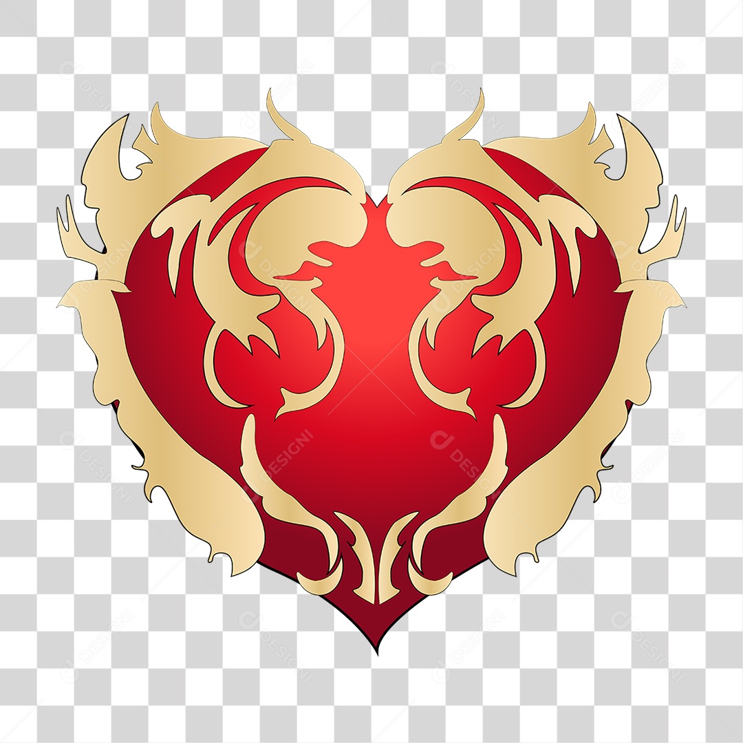 Elemento 3D Corações Cores Amor Para Composição PNG Transparente