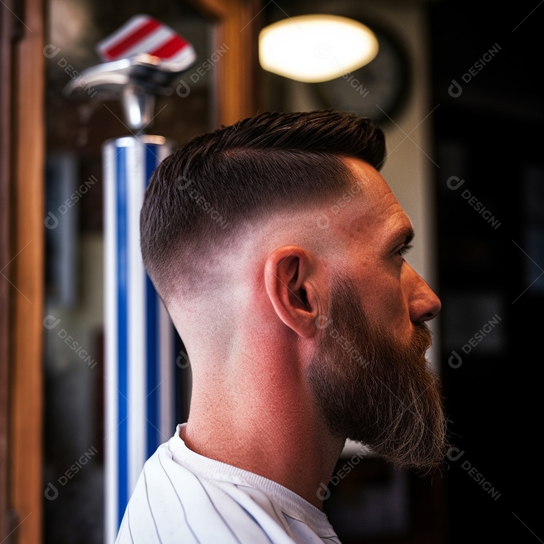 Detalhes do corte de cabelo masculino