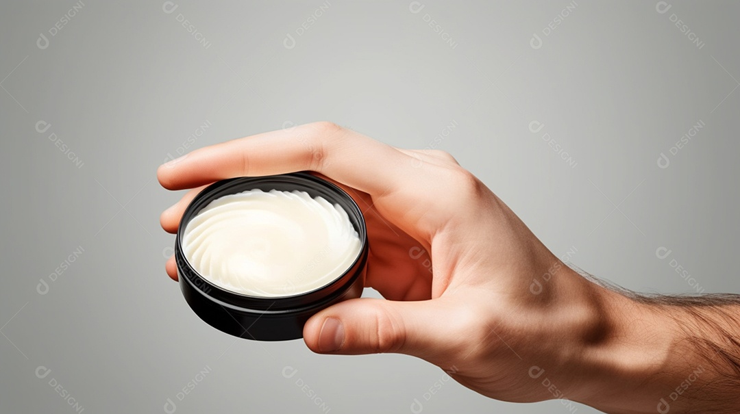 Pote de gel para cabelo