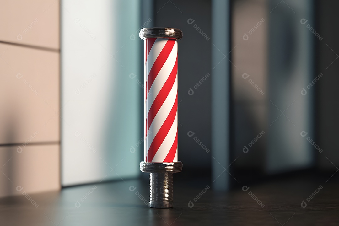 Poste de barbearia logo do símbolo de barbearia poste de barbearia retrô