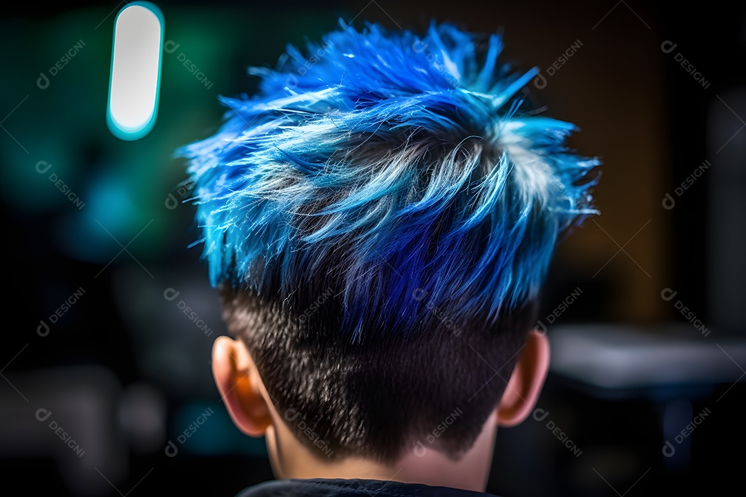 Corte de cabelo infantil menino na barbearia