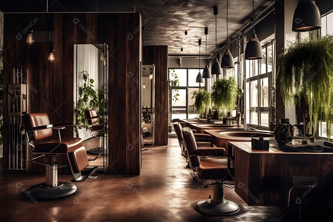 Detalhes da barbearia moderna