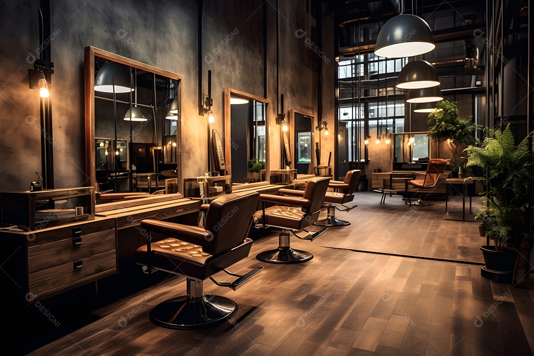 Detalhes da barbearia moderna