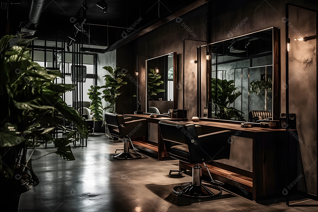 Detalhes da barbearia moderna