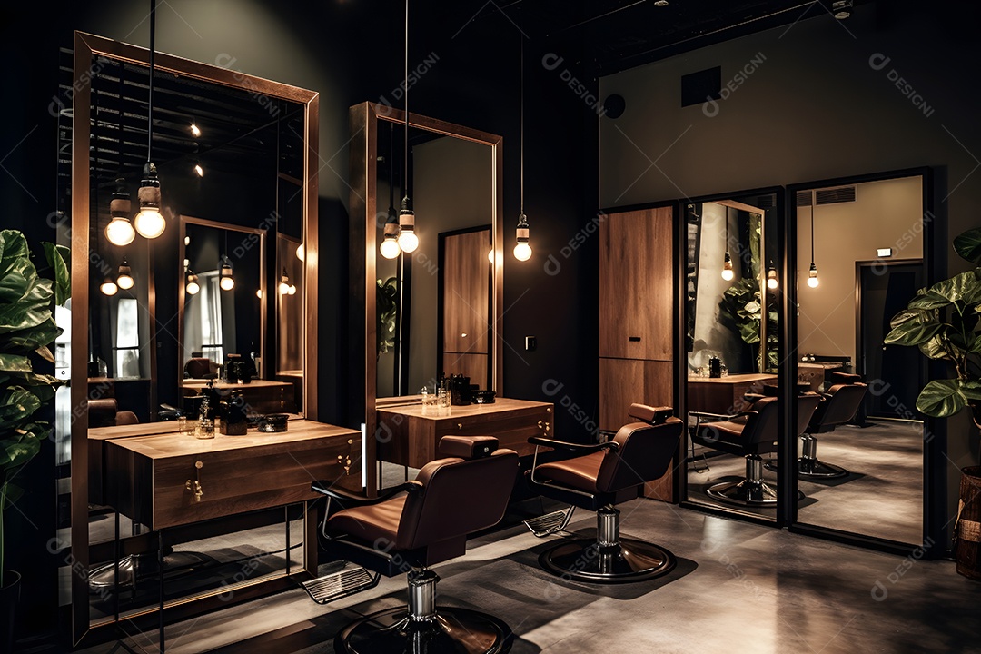 Detalhes da barbearia moderna