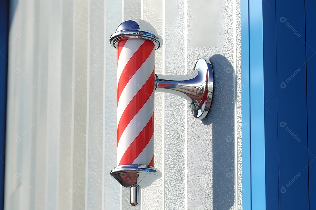 Poste de barbearia logo do símbolo de barbearia poste de barbearia retrô