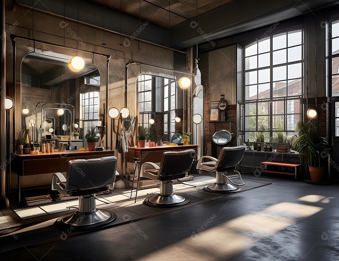 Detalhes da barbearia moderna