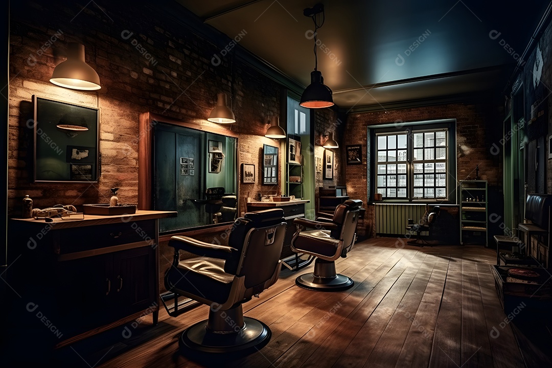 Detalhes da barbearia moderna