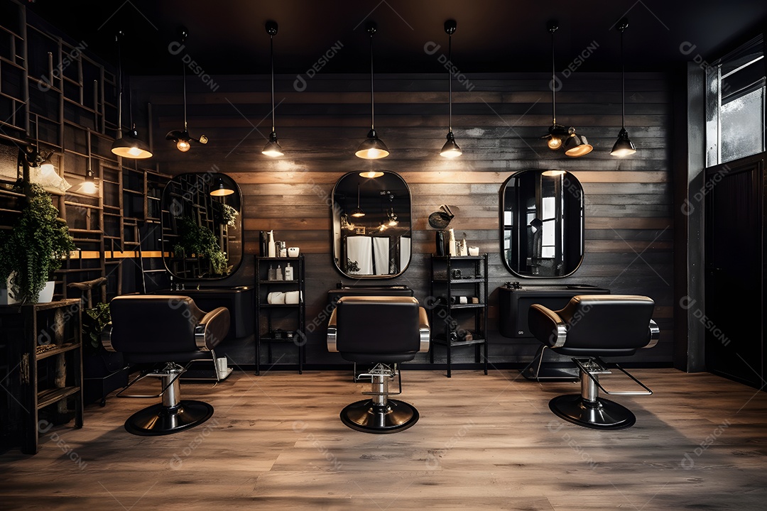Detalhes da barbearia moderna