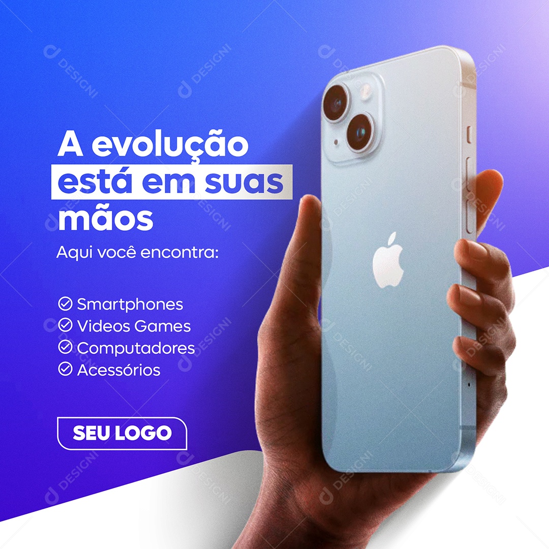 Social Media Assistência Técnica A Evolução Esta Em Suas Mãos PSD Editável