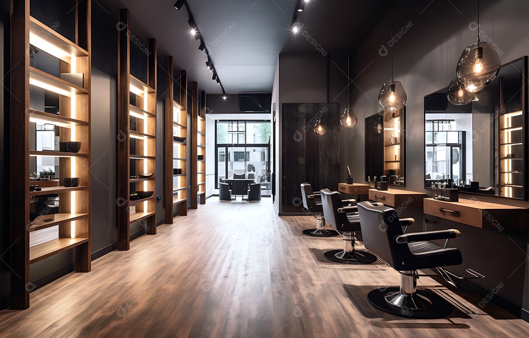 Detalhes da barbearia moderna