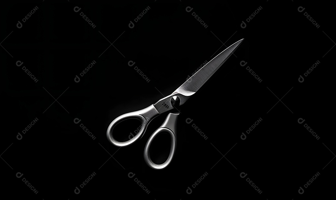 Detalhes da tesoura da barbearia