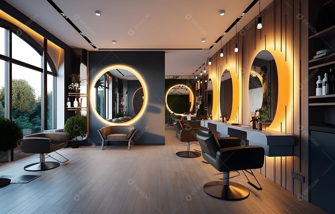 Detalhes da barbearia moderna