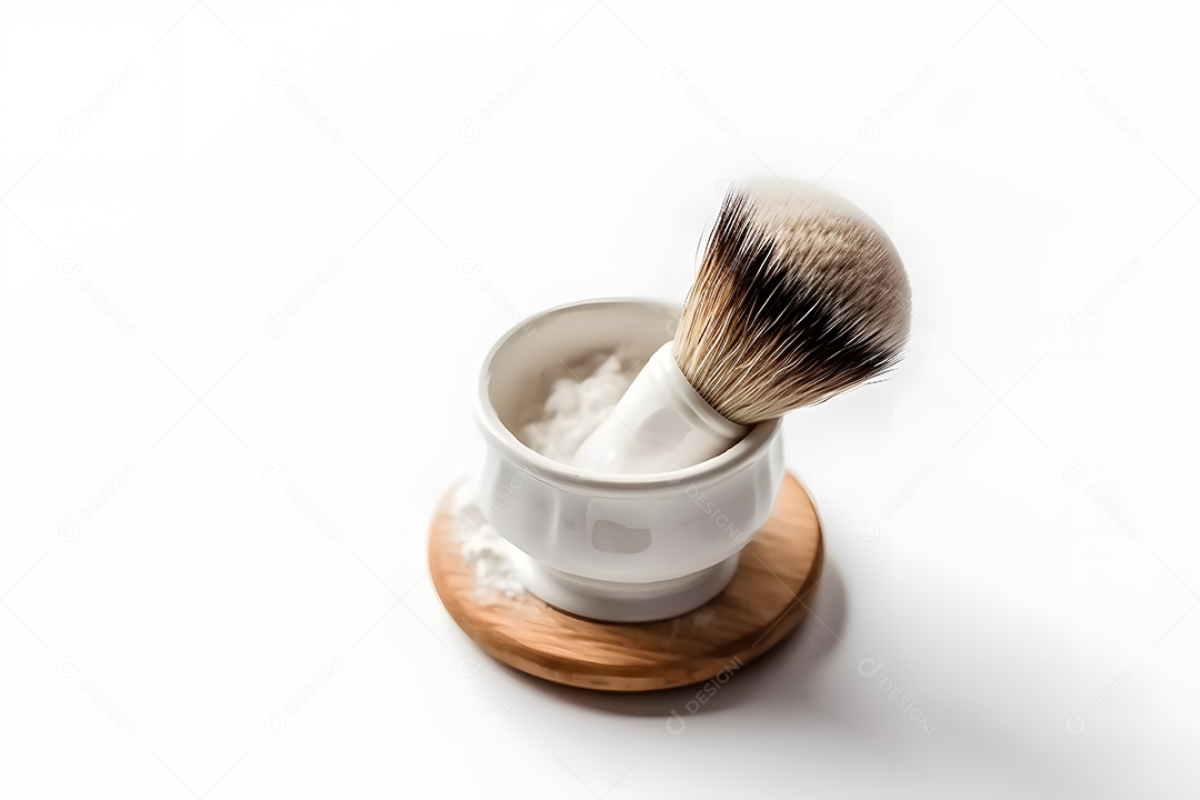 Detalhes de escova de barbear