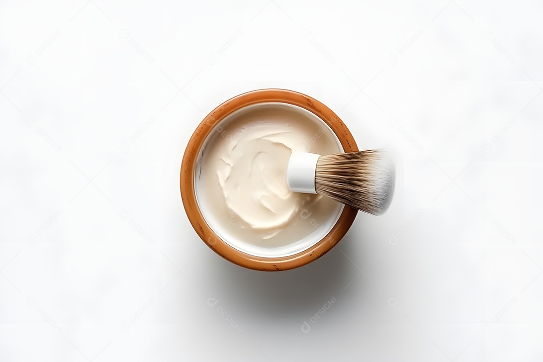 Detalhes de escova de barbear