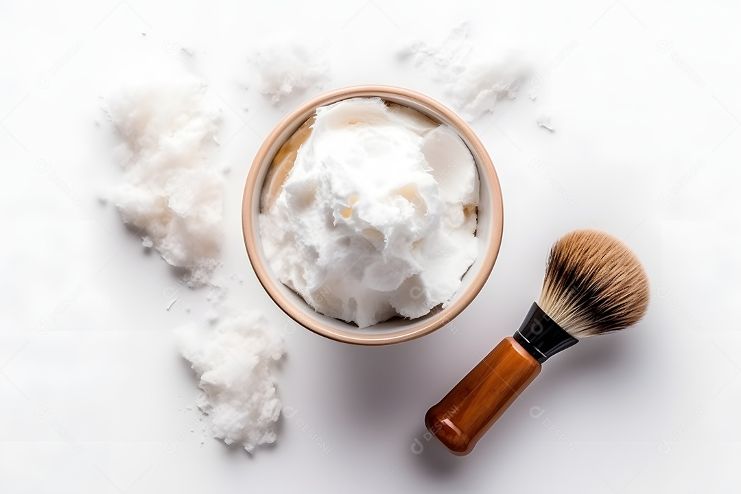 Detalhes de escova de barbear