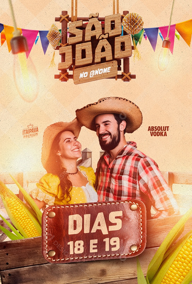 São João Dias 18 E 19 Flyer Social Media PSD Editável
