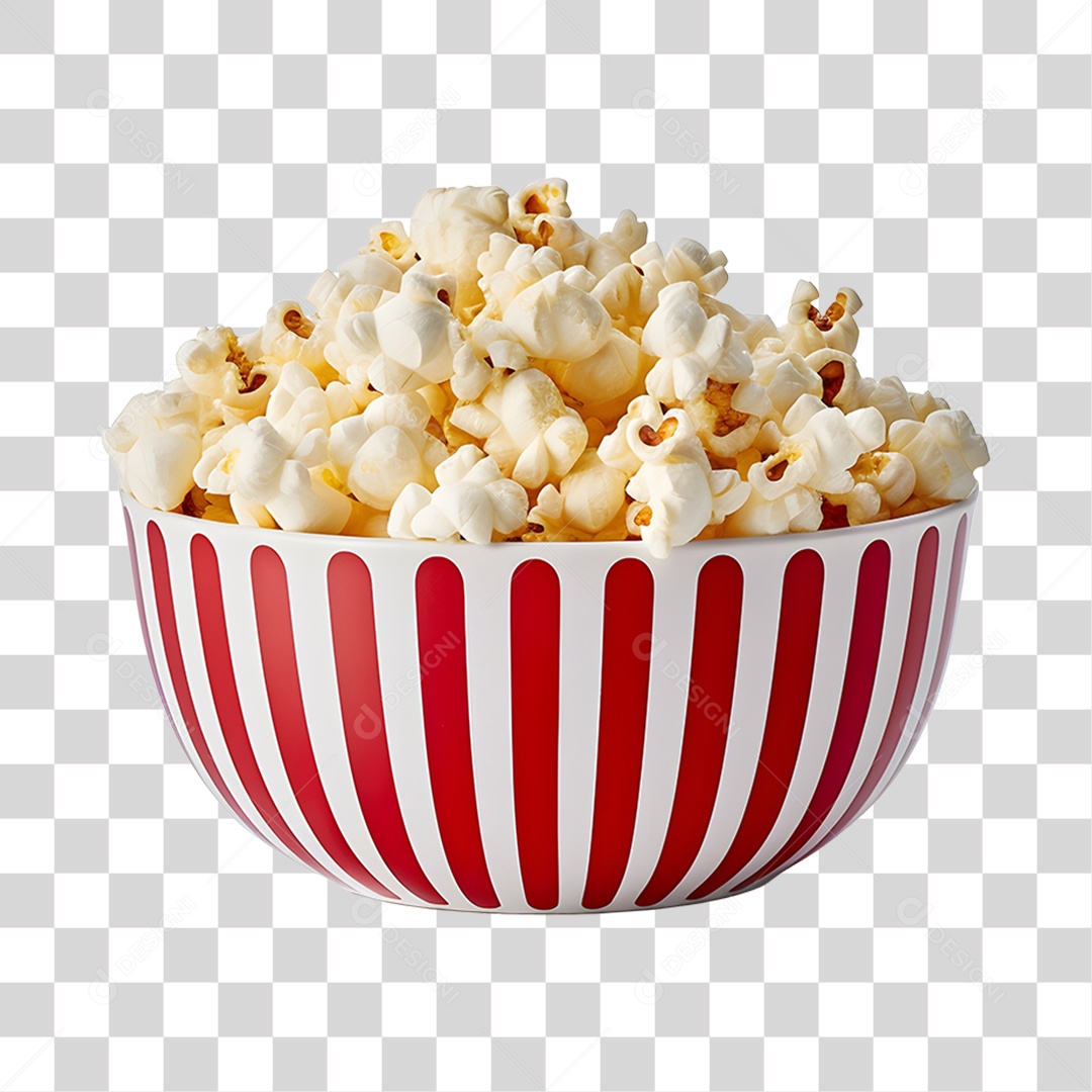Balde de pipoca PNG Transparente