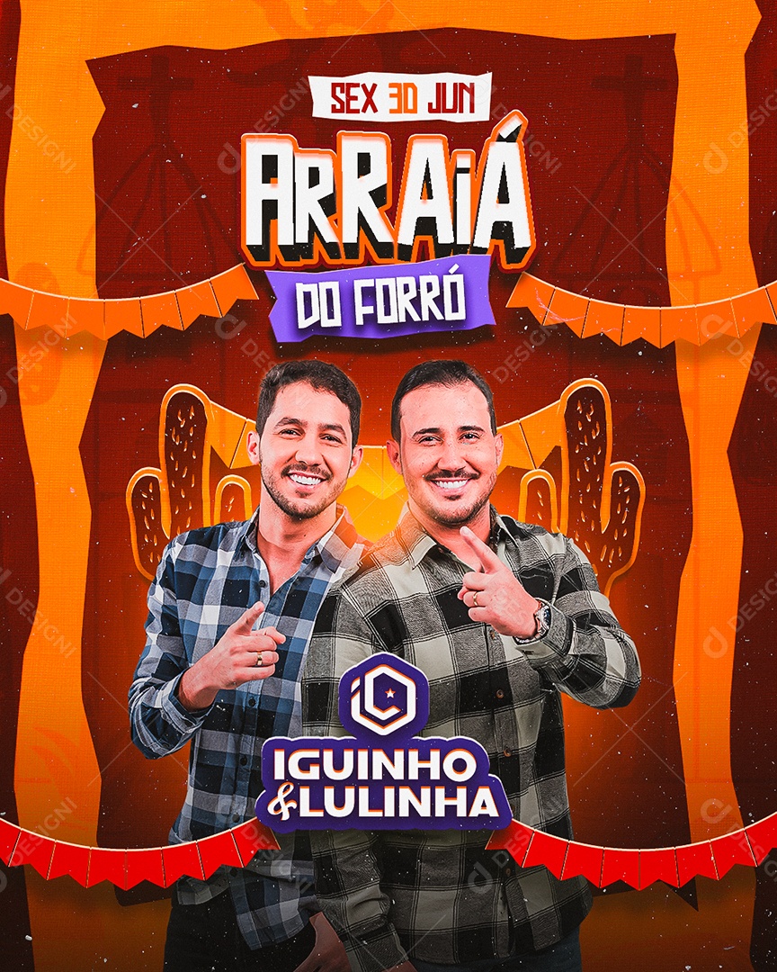 Story Arraiá Do Forró Flyer Social Media PSD Editável