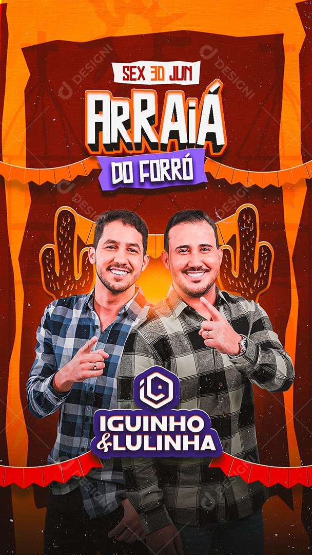 Story Arraá Do Forró Flyer Social Media PSD Editável