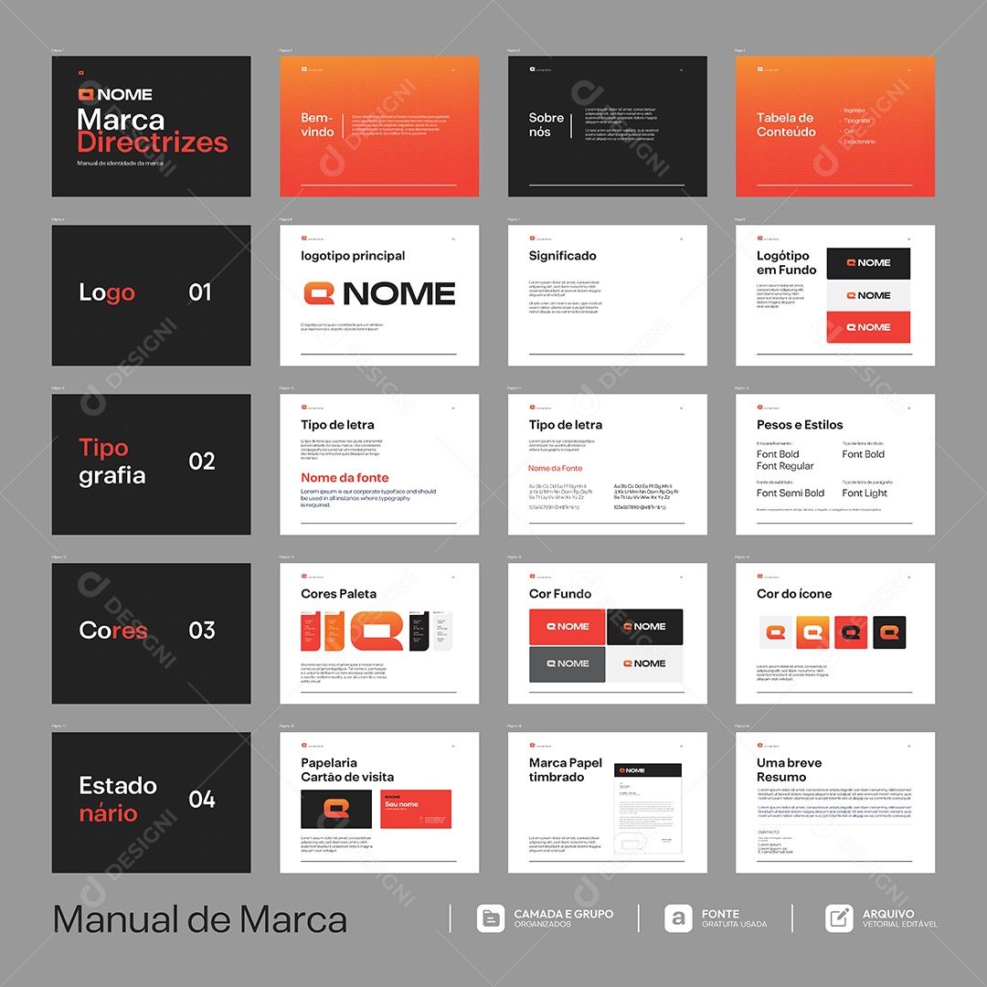 Livro Capa Marca Logotipo EPS