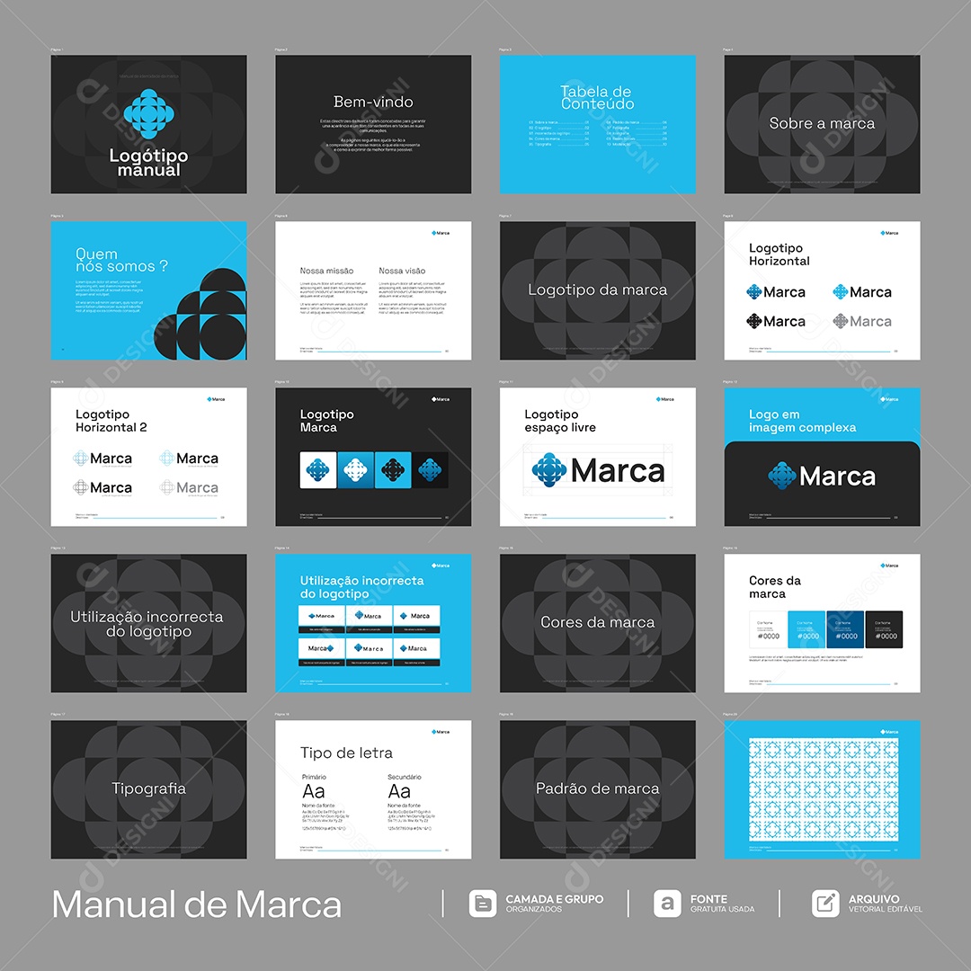 Livro Capa Marca Logotipo EPS