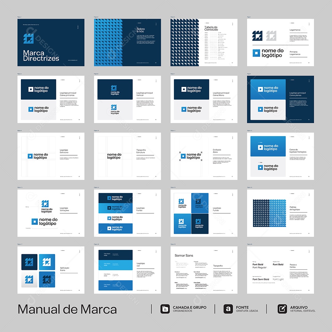 Livro Capa Marca Logotipo EPS