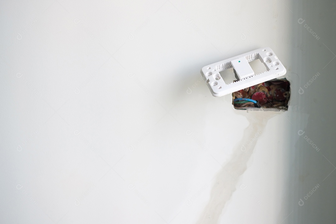 Cabos de instalação de fiação elétrica para soquete.