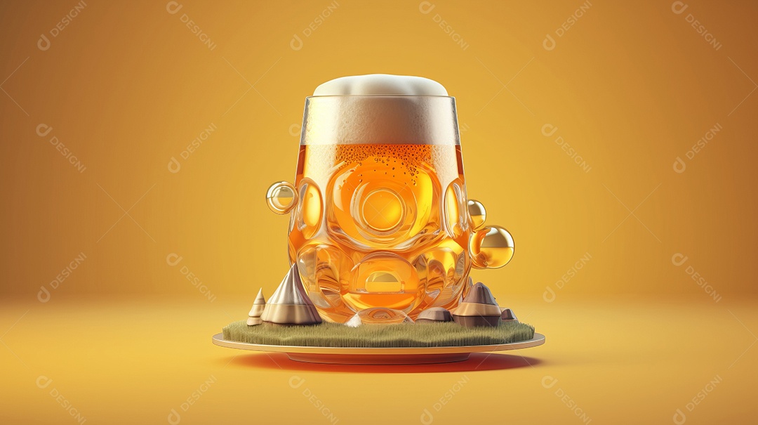 Dia Internacional da Cerveja 4 de agosto Generative AI.