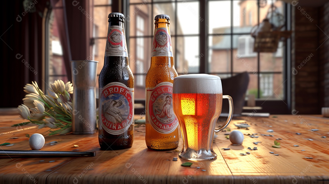 Dia Internacional da Cerveja 4 de agosto Generative AI.
