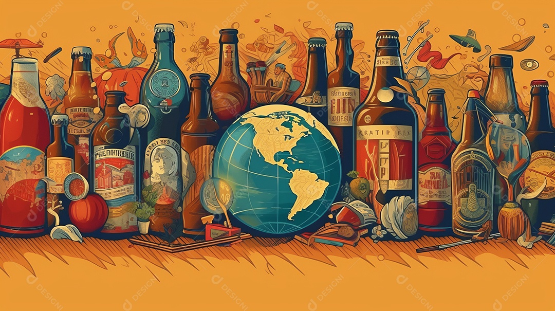 Dia Internacional da Cerveja 4 de agosto Generative AI.