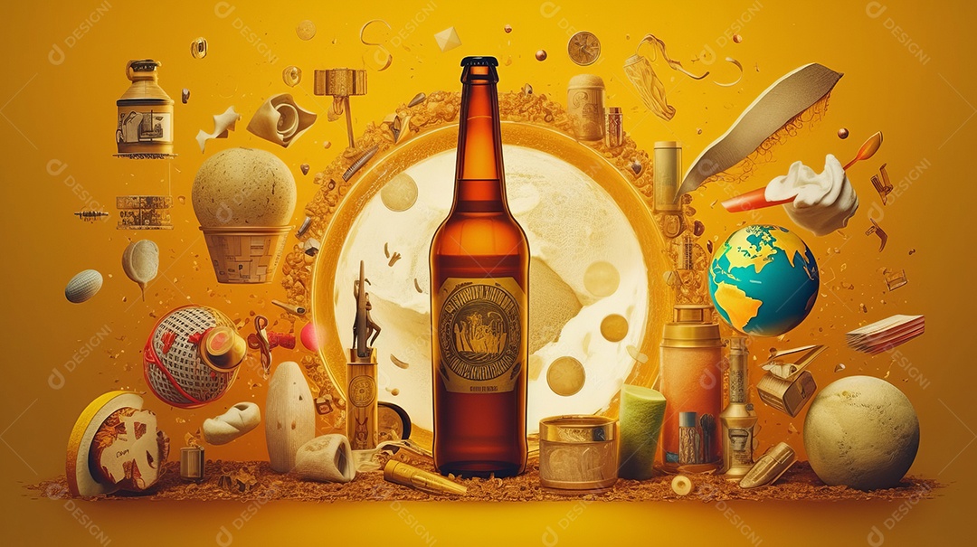 Dia Internacional da Cerveja 4 de agosto Generative AI.