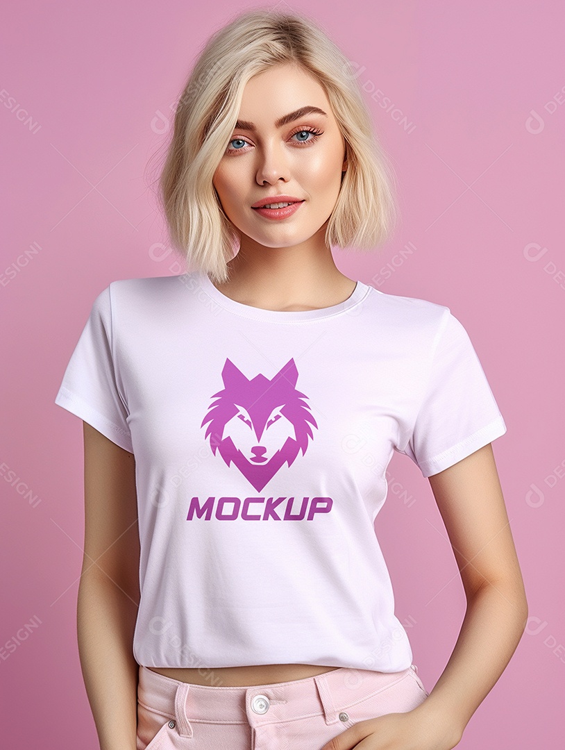 Mockup Camisa Logotipo PSD Editável