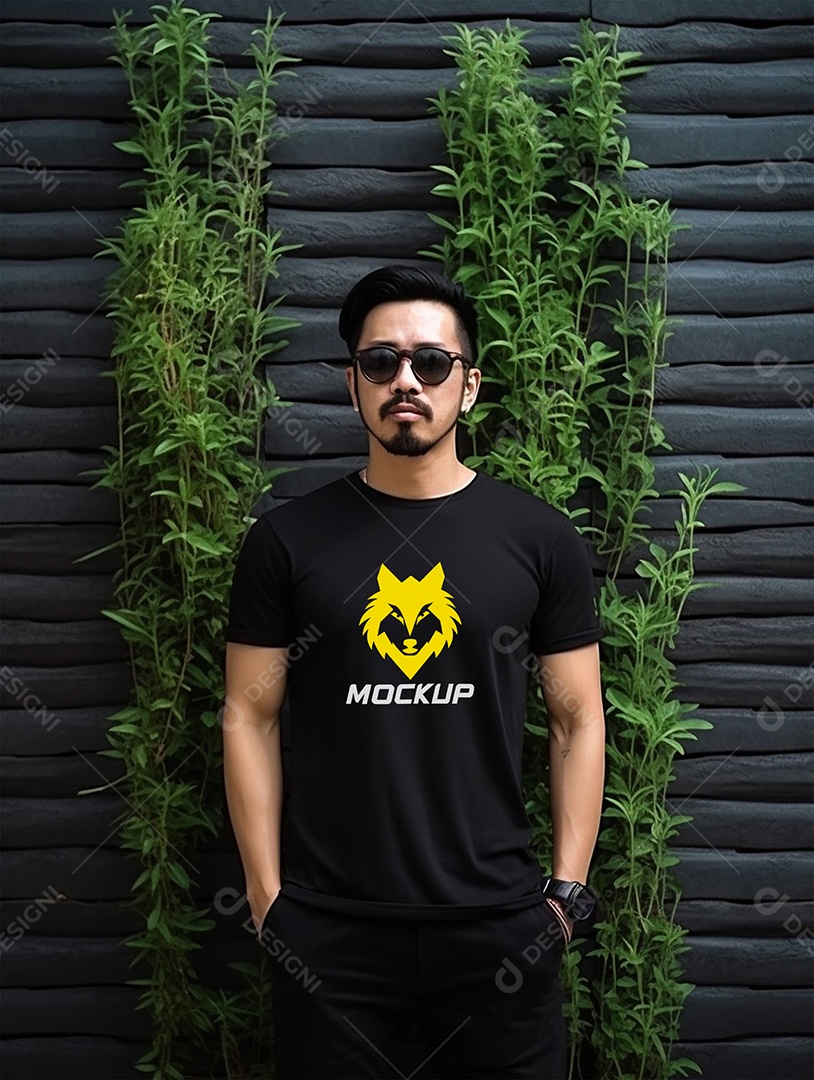 Mockup Camisa Logotipo PSD Editável