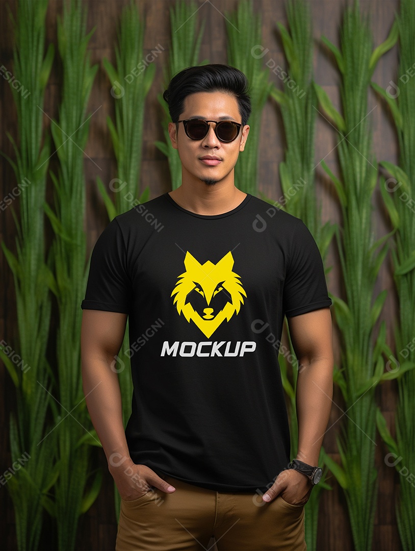 Mockup Camisa Logotipo PSD Editável