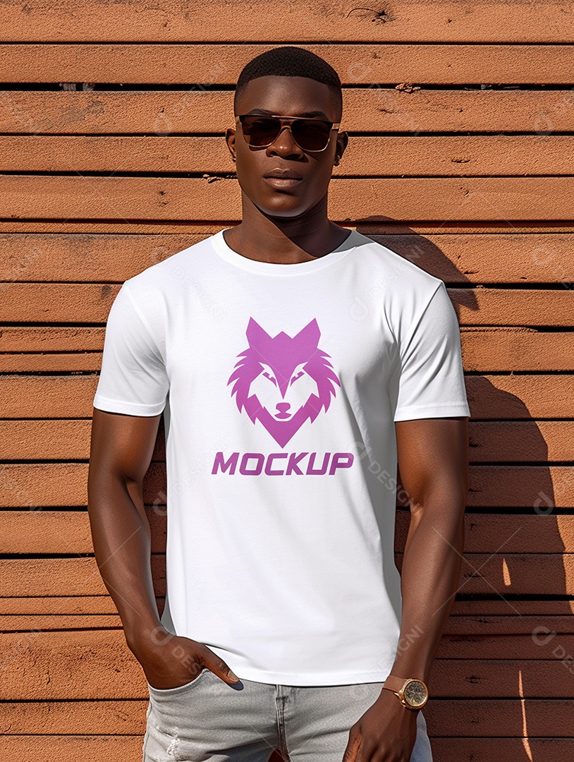 Mockup Camisa Logotipo PSD Editável