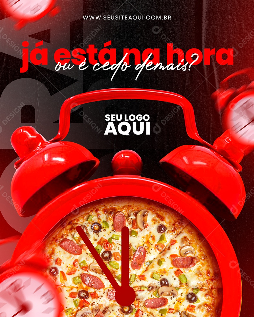 Já Está Na Hora Ou é Cedo Demais Social Media PSD Editável