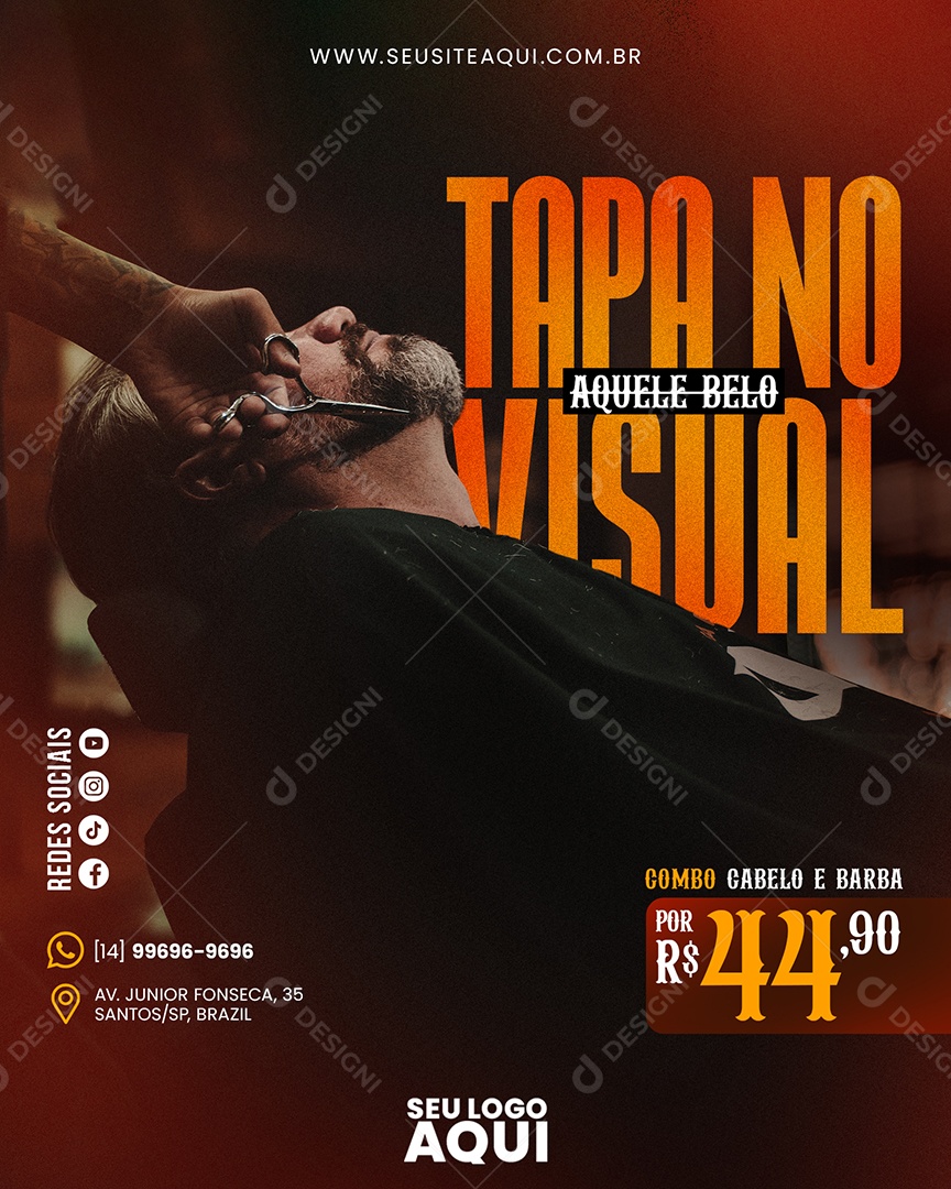 Social Media Aquele Tapa No Visual PSD Editável