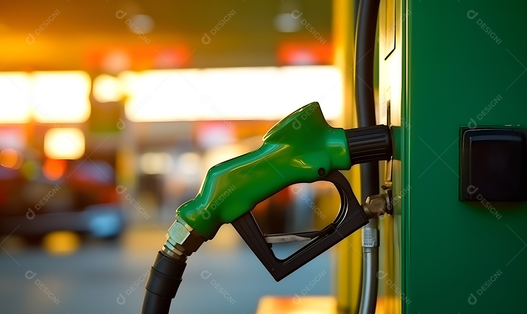 Detalhes da bomba de abastecimento do posto de gasolina