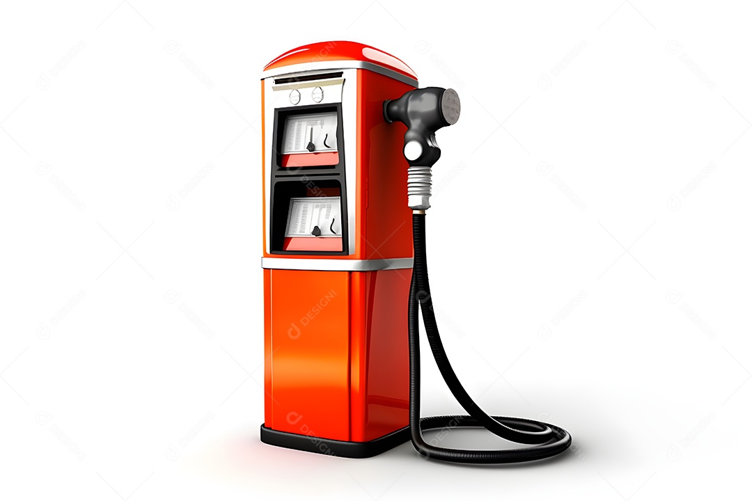 Detalhes da bomba antiga do posto de gasolina