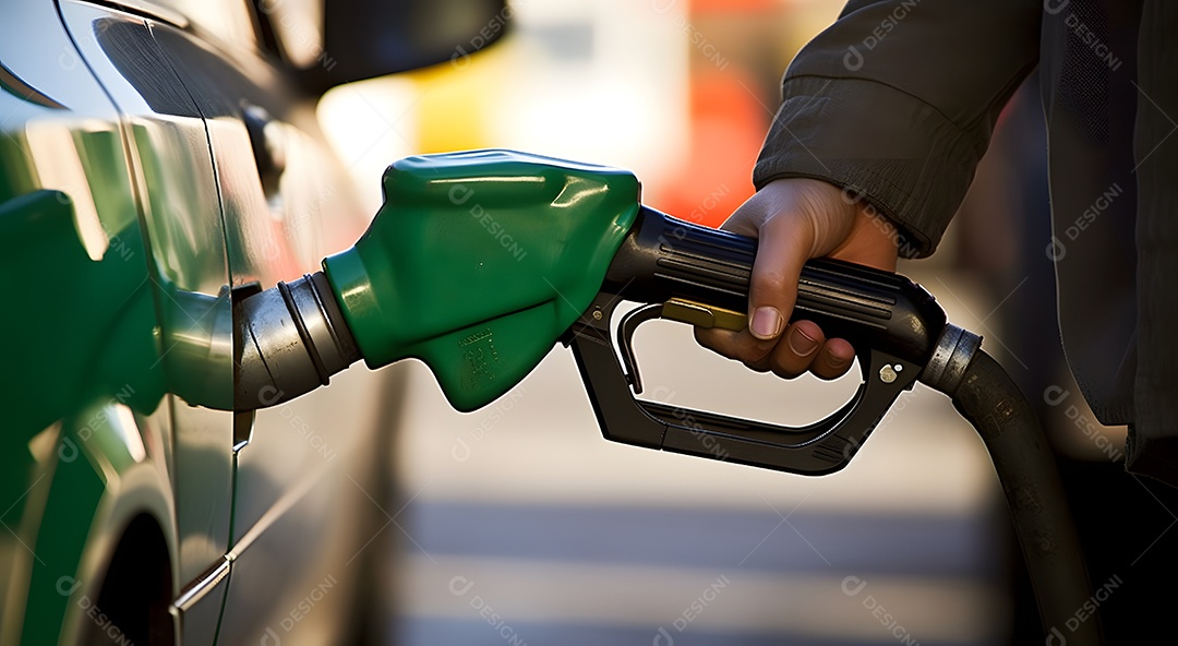 Frentista abastecendo veículo