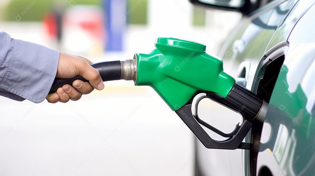 Frentista abastecendo veículo