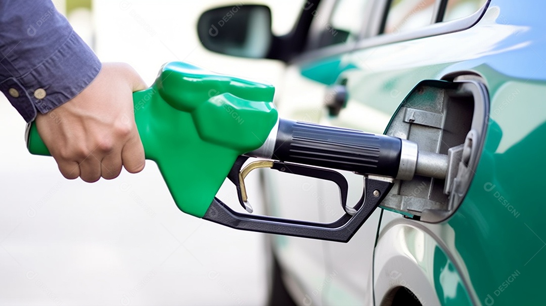 Frentista abastecendo veículo