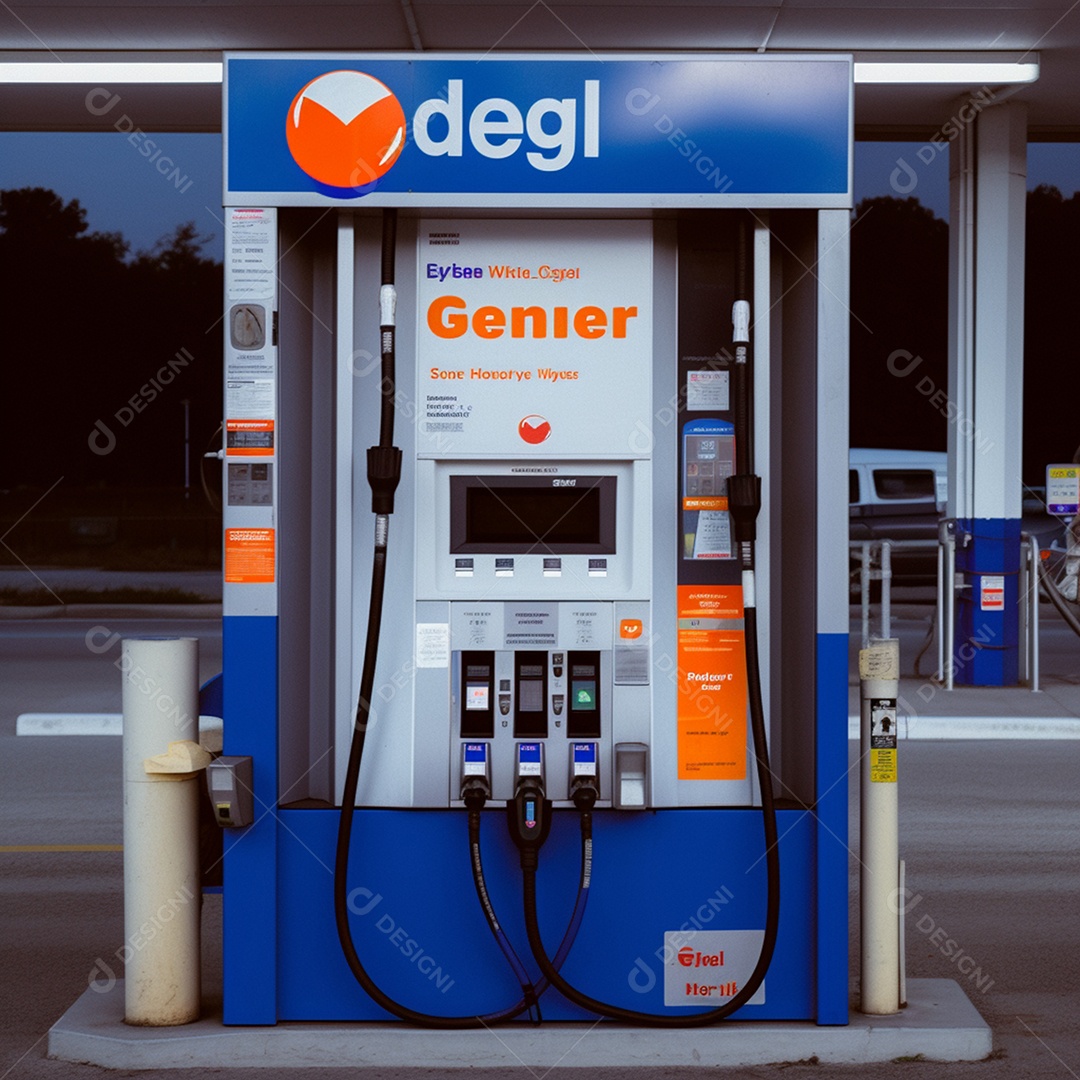 Detalhes das bombas do posto de gasolina